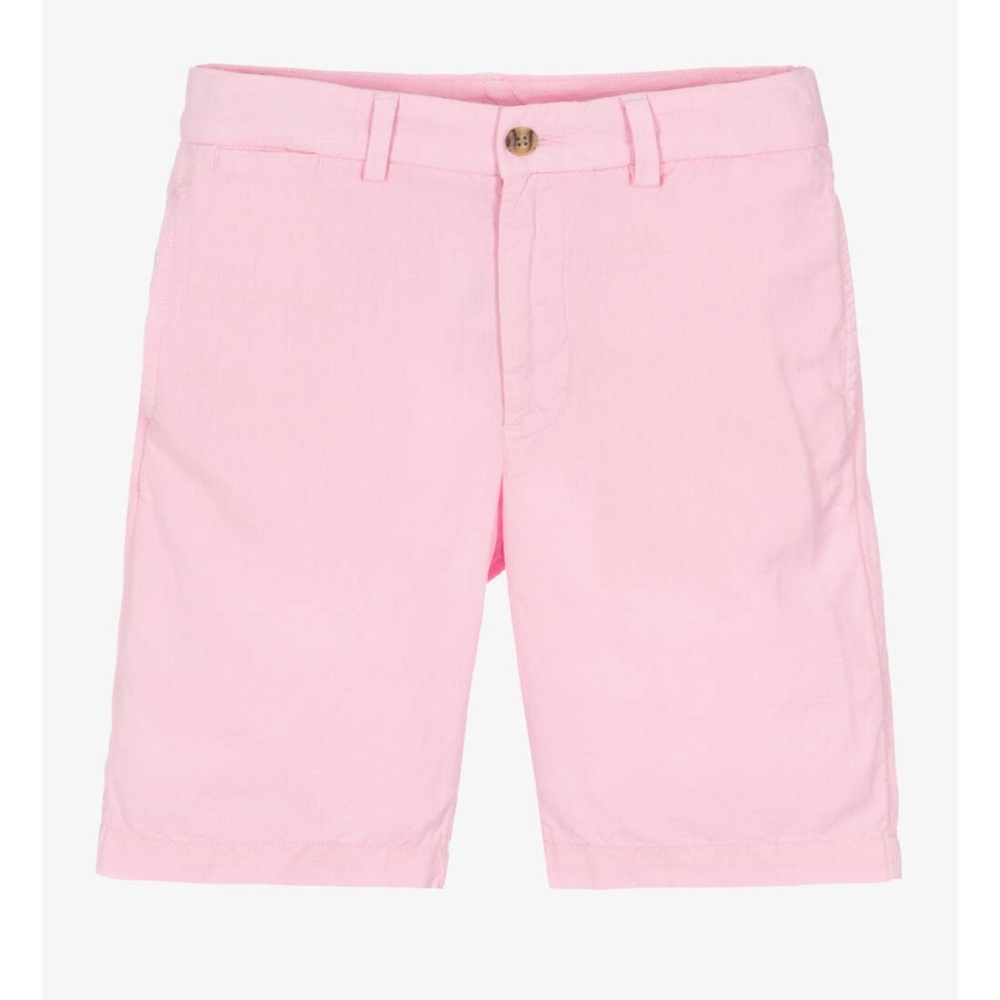 Polo Ralph Lauren Boys Straight Fit Linen Blend Shorts Classic Preppy Summer